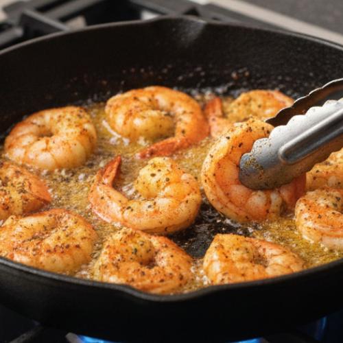 Step 5: Cooking the Shrimp Step 5: Cooking the Shrimp
