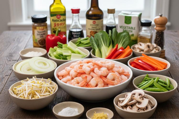 Ingredients You'll Need to Make This Chop Suey with Shrimp Recipe
