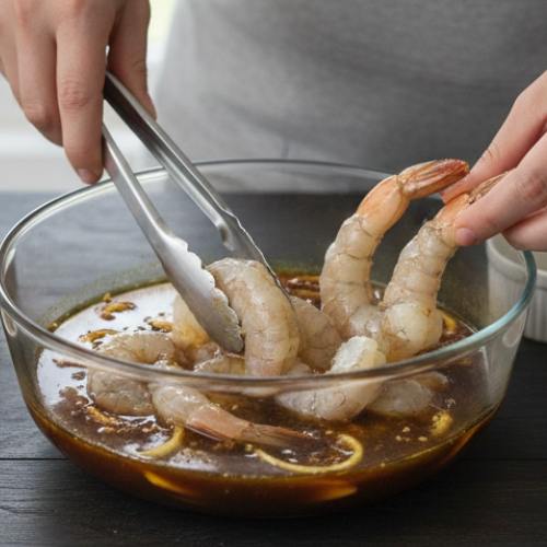 Step 3: Marinate the Shrimp Step 3: Marinate the Shrimp