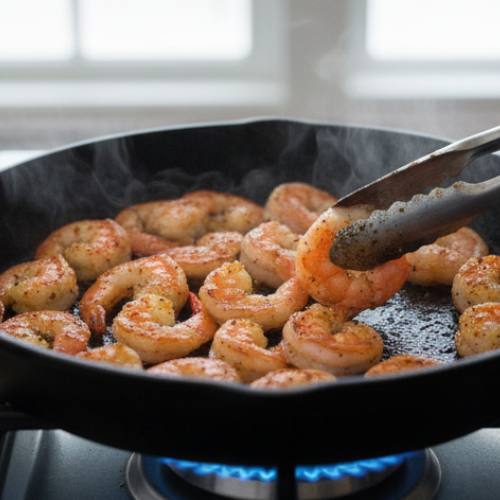 Step 4: Cook the Shrimp Step 4: Cook the Shrimp