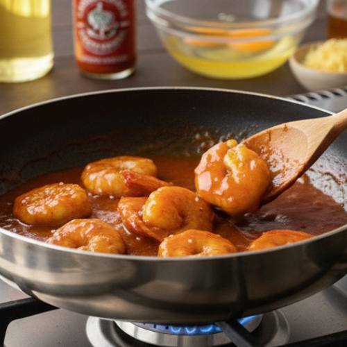 Step 5: Glazing the Shrimp