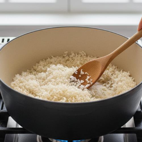 Step 3: Toast the Rice Step 3: Toast the Rice