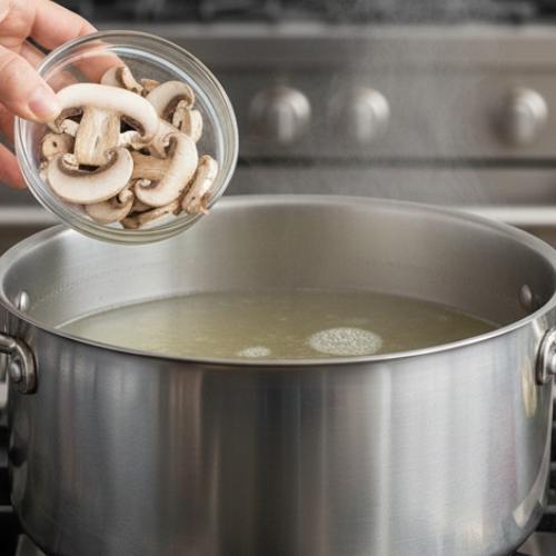 Step 3: Add Mushrooms Step 3: Add Mushrooms