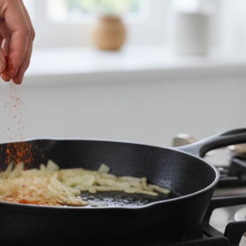 Step 2: Add Garlic and Spices Step 2: Add Garlic and Spices
