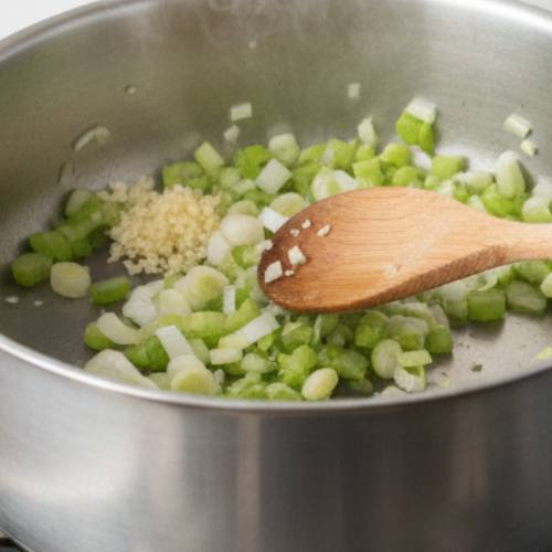 Step 2: Sauté Aromatics Step 2: Sauté Aromatics