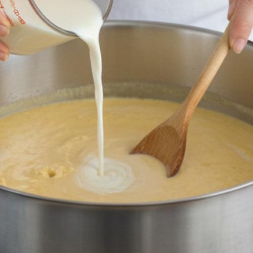 Step 5: Pour in the Liquids Step 5: Pour in the Liquids