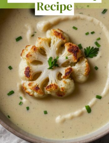 Creamy Roasted Cauliflower Soup Recipe