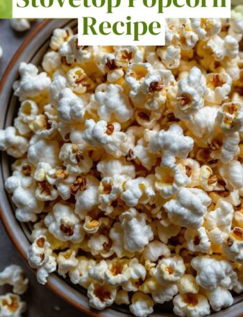 Sweet and Salty Stovetop Popcorn Recipe