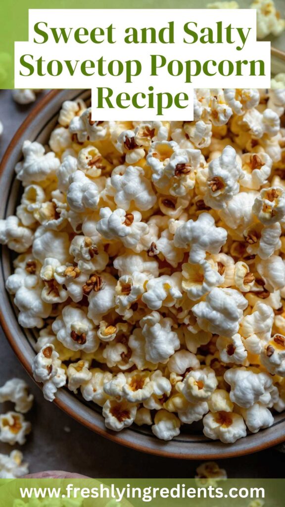 Sweet and Salty Stovetop Popcorn Recipe