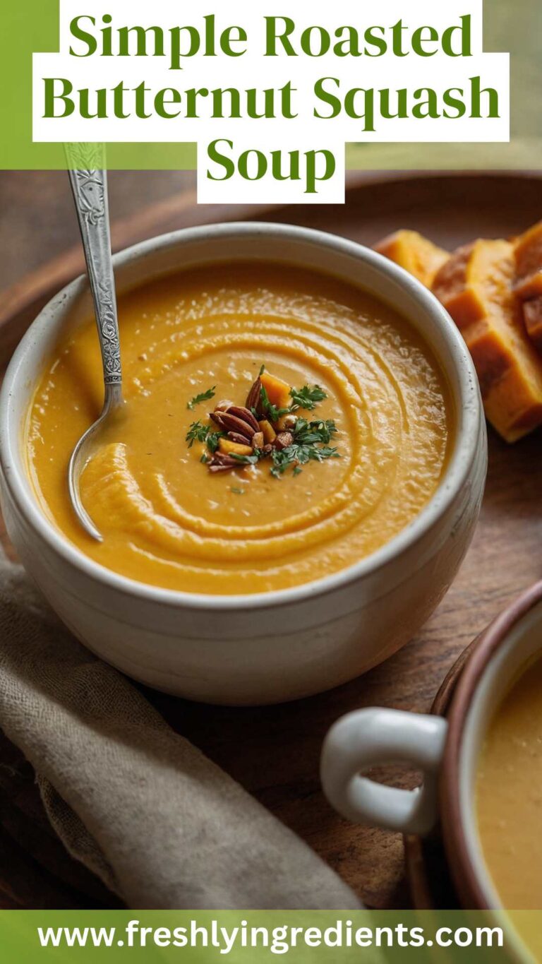 Simple Roasted Butternut Squash Soup Recipe