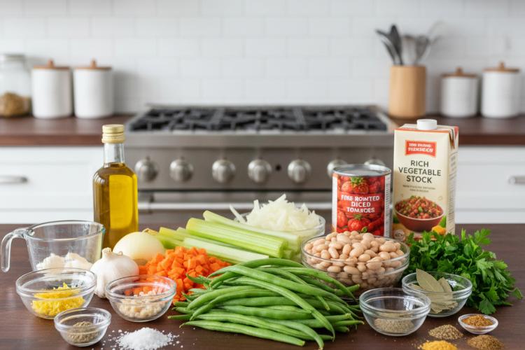 Ingredients for Classic Minestrone Soup Ingredients for Classic Minestrone Soup