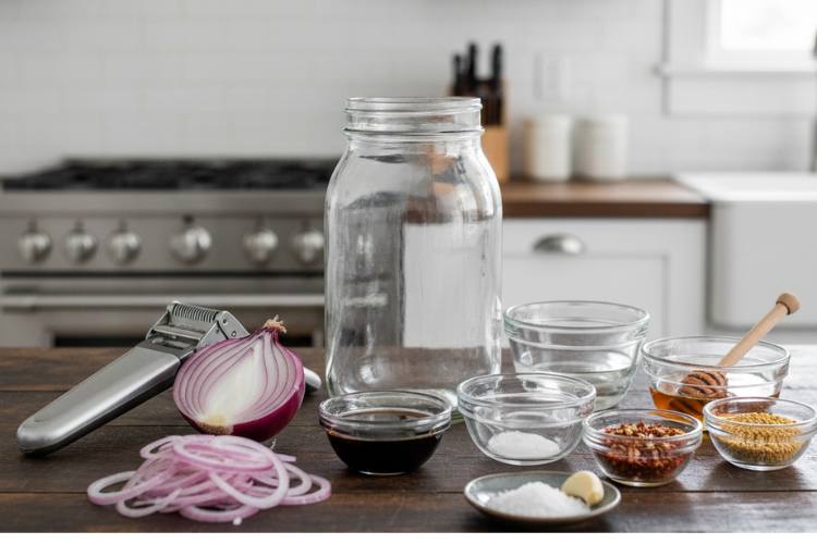 Ingredients for Quick Pickled Onions