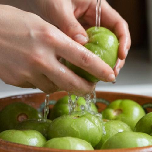 Step 1: Preparing the Tomatillos Step 1: Preparing the Tomatillos