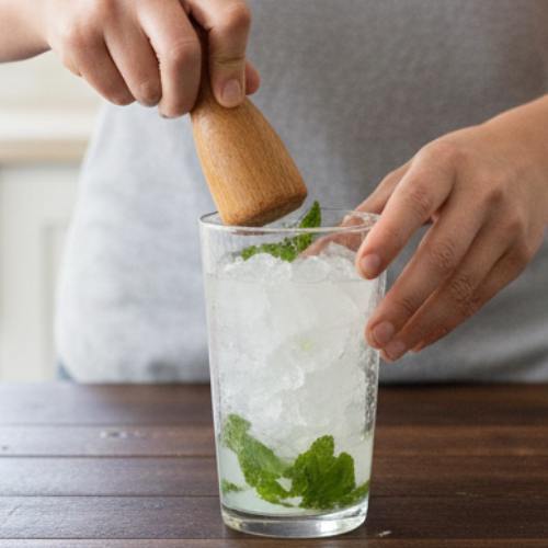 Step 2: Muddle the Mint
