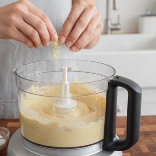 Step 3: Add Garlic and Salt