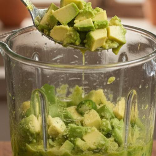 Step 4: Adding Avocados and Lime Juice Step 4: Adding Avocados and Lime Juice