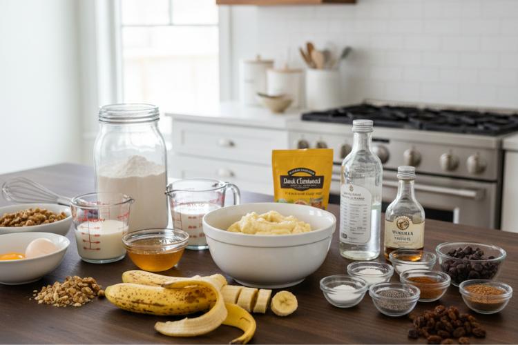 The Ingredients You Will Need To Make Healthy Banana Bread The Ingredients You Will Need To Make Healthy Banana Bread