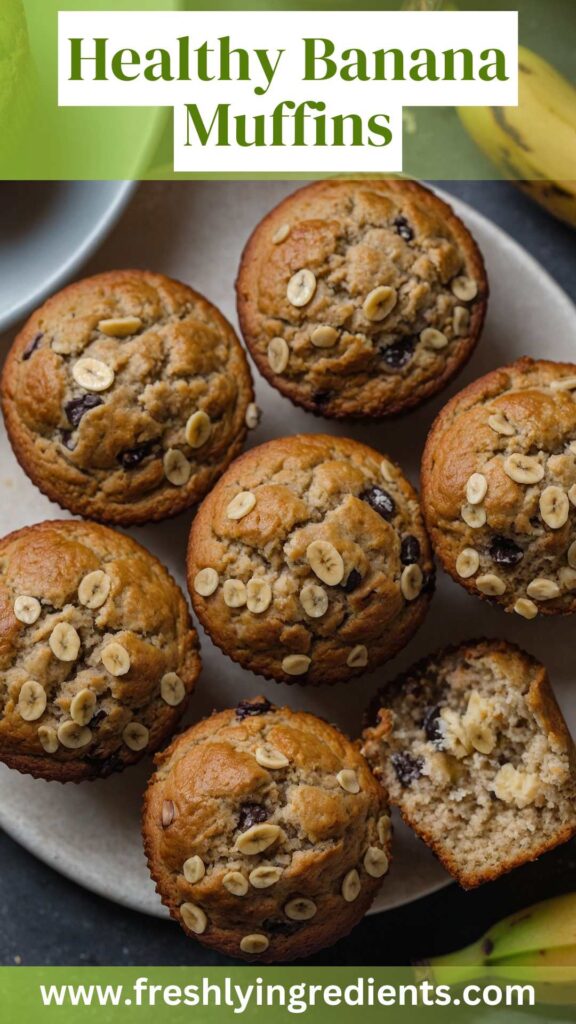 Healthy Banana Muffins