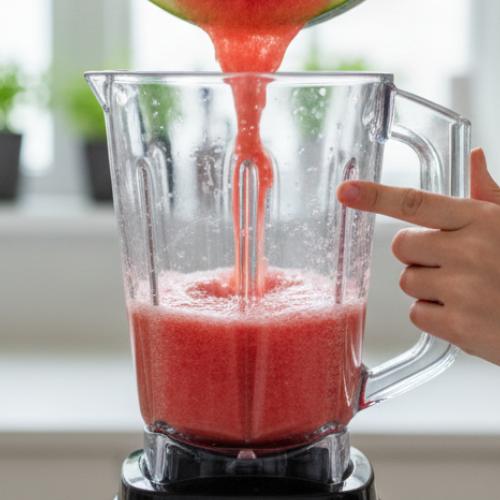 Step 2: Blend the Watermelon Step 2: Blend the Watermelon
