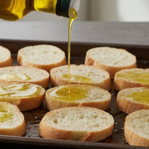 Step 3: Drizzle with Olive Oil