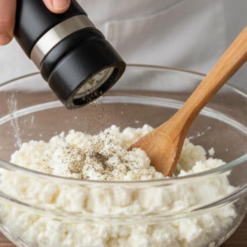Step 3: Mix the Cottage Cheese