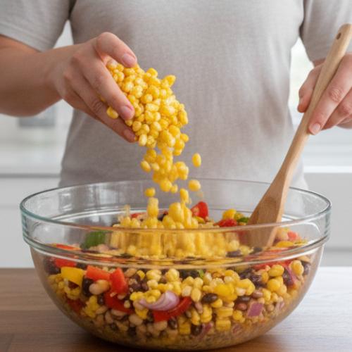 Step 4: Mix in the Corn