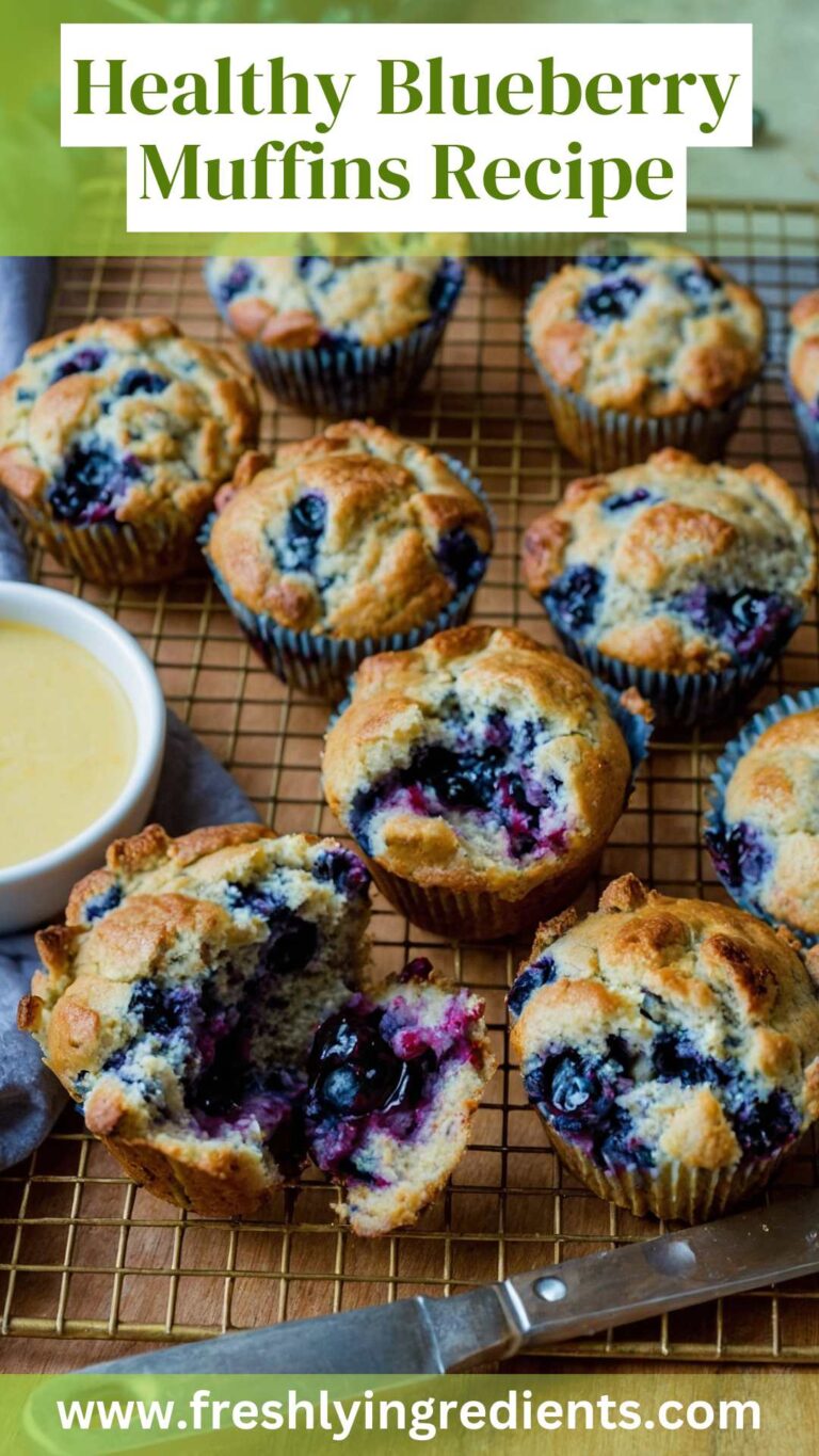 Healthy Blueberry Muffins Recipe 