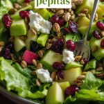 Favourite Green Salad with apples, cranberries, and pepitas