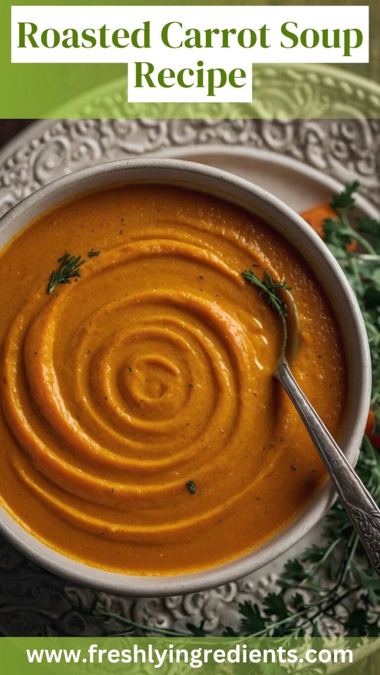 Roasted Carrot Soup Recipe
