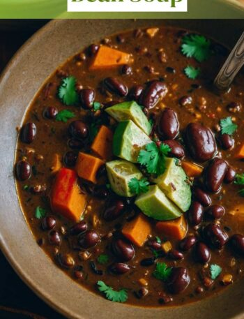 Spicy Vegan Black Bean Soup