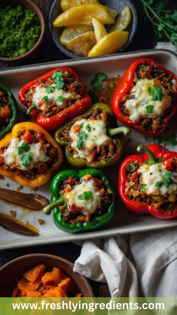 How to make Vegetarian Stuffed Peppers Recipe