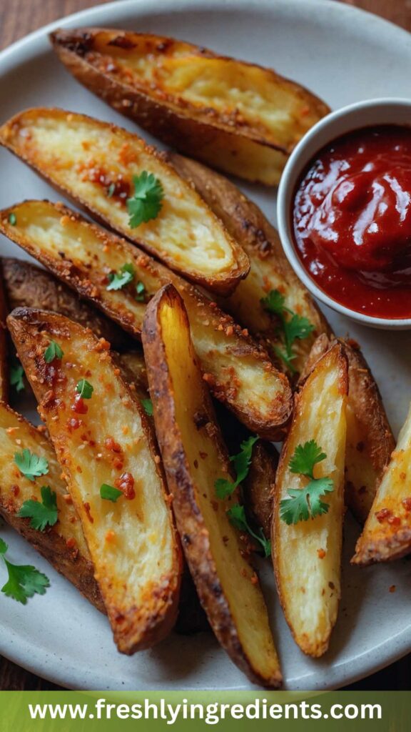 How to make Crispy Baked Potato Wedges How to make Crispy Baked Potato Wedges