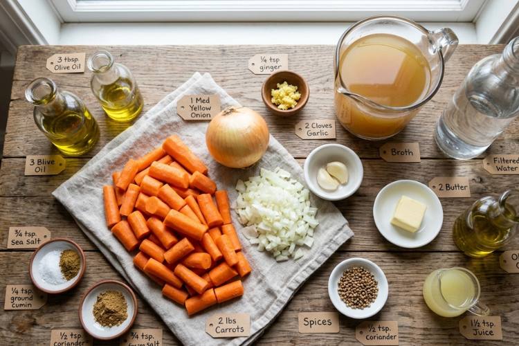 Ingredients You'll Need to Make This Roasted Carrot Soup Recipe