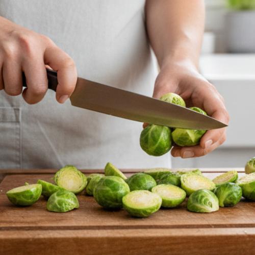 Step 1: Prepare the Brussels Sprouts