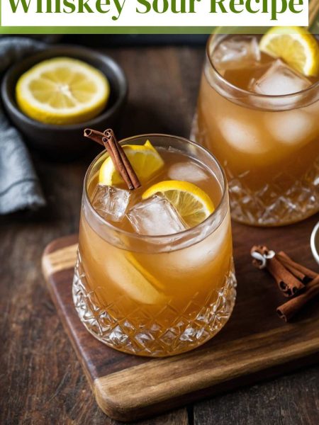 Cinnamon Maple Whiskey Sour Recipe