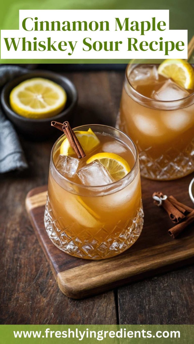 Cinnamon Maple Whiskey Sour Recipe