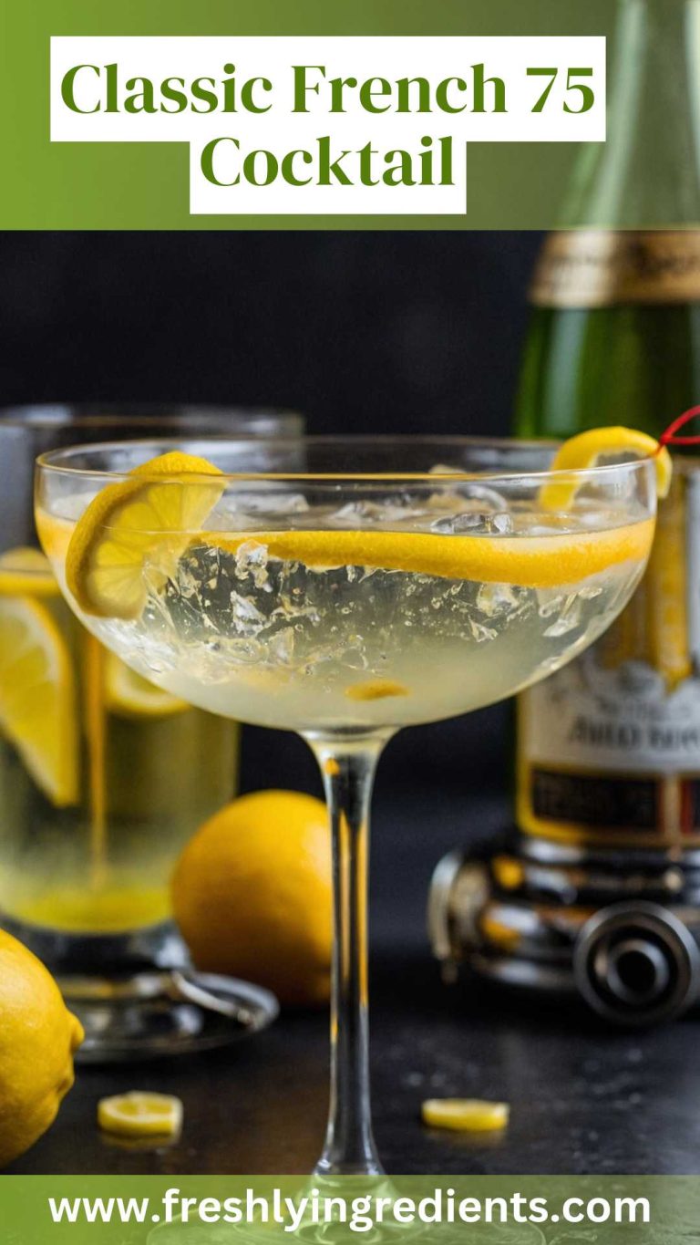 Classic French 75 Cocktail