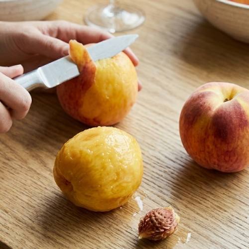 Step 1: Prepare the Peaches