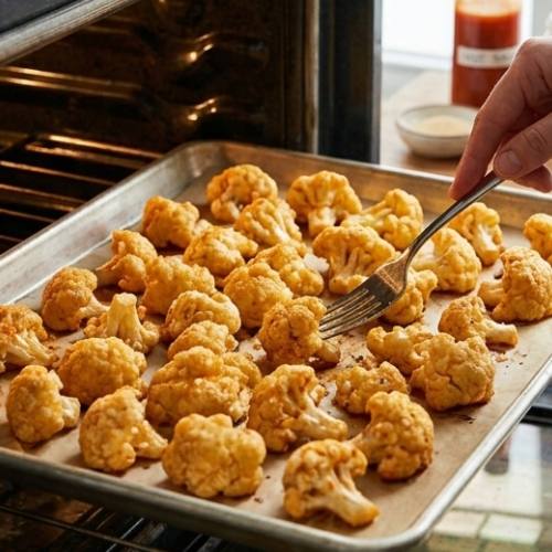 Step 4: Bake the Cauliflower Step 4: Bake the Cauliflower