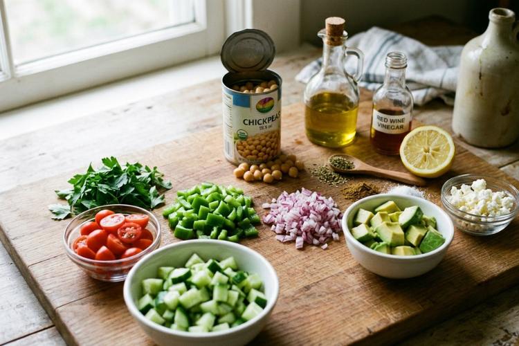 The Ingredients You Will Need to Make Best Chickpea Salad The Ingredients You Will Need to Make Best Chickpea Salad