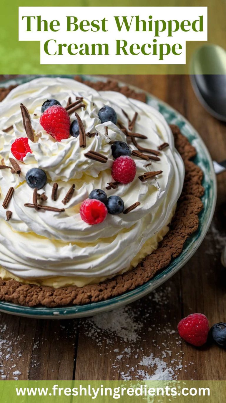 The Best Whipped Cream Recipe