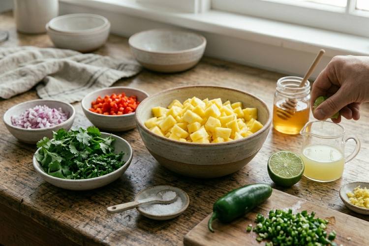 Ingredients You'll Need To Make This Fresh Pineapple Salsa Recipe