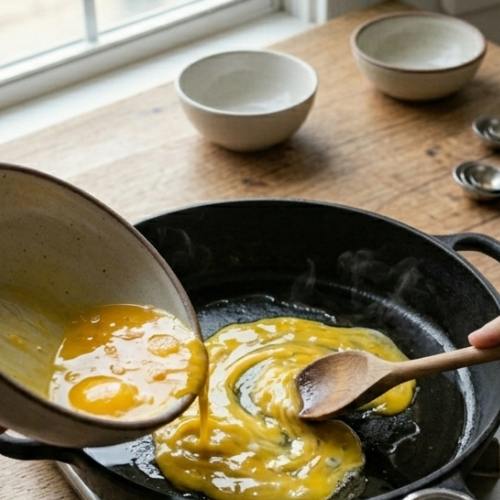 Step 3: Scramble the Eggs Step 3: Scramble the Eggs