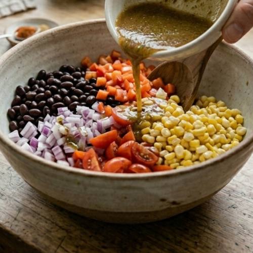 Step 5: Combine Dressing with Salad