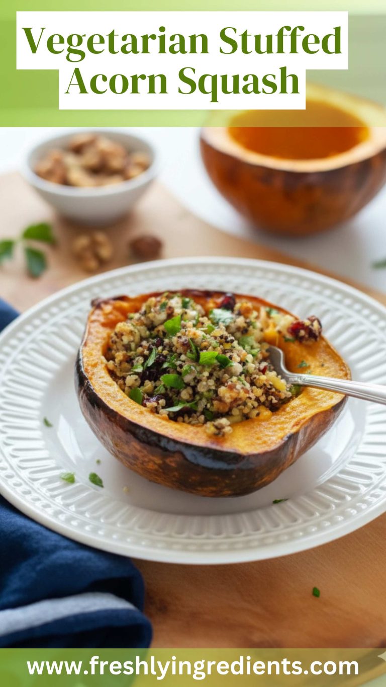 Vegetarian Stuffed Acorn Squash