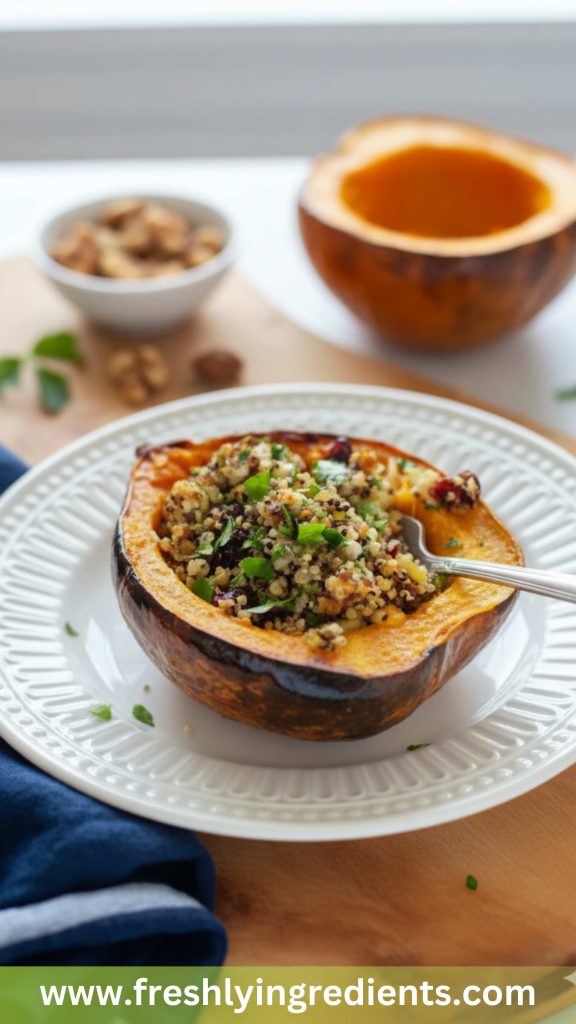 How to make Vegetarian Stuffed Acorn Squash How to make Vegetarian Stuffed Acorn Squash