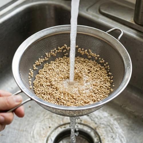 Step 4: Rinse the Quinoa Step 4: Rinse the Quinoa