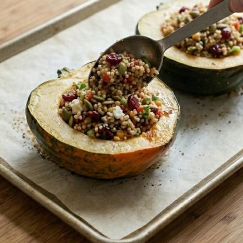 Step 7: Stuff the Squash Step 7: Stuff the Squash