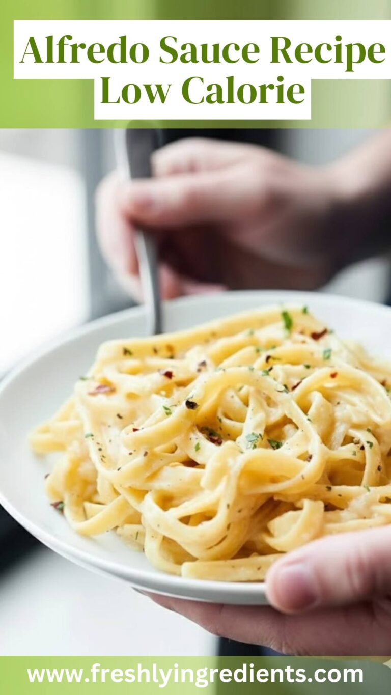 Alfredo Sauce Recipe Low Calorie