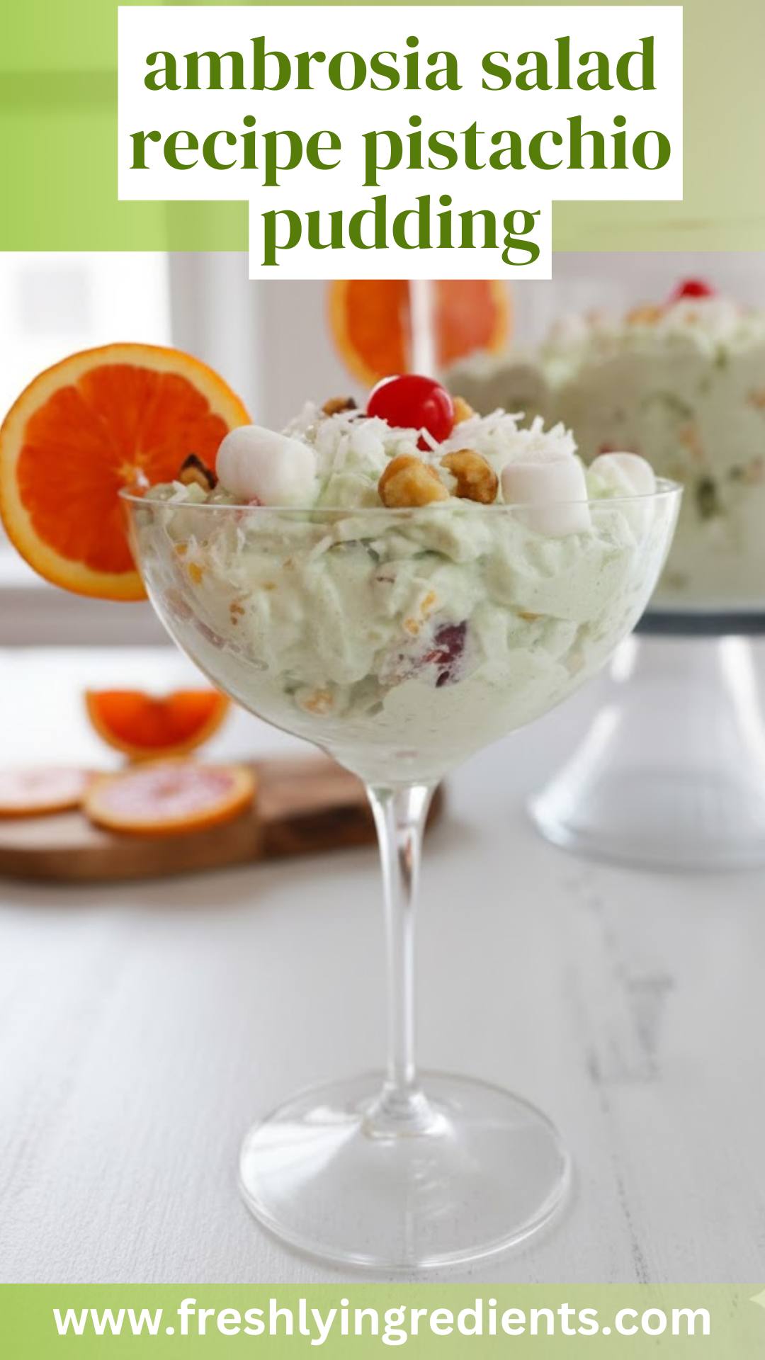 Ambrosia Salad Recipe Pistachio Pudding - Freshly Ingredients 1 Ambrosia Salad Recipe Pistachio Pudding